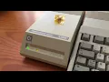 Lagu Commodore Amiga 500 with A590 Hard Drive Plus attached. First start after 25 years of hibernation