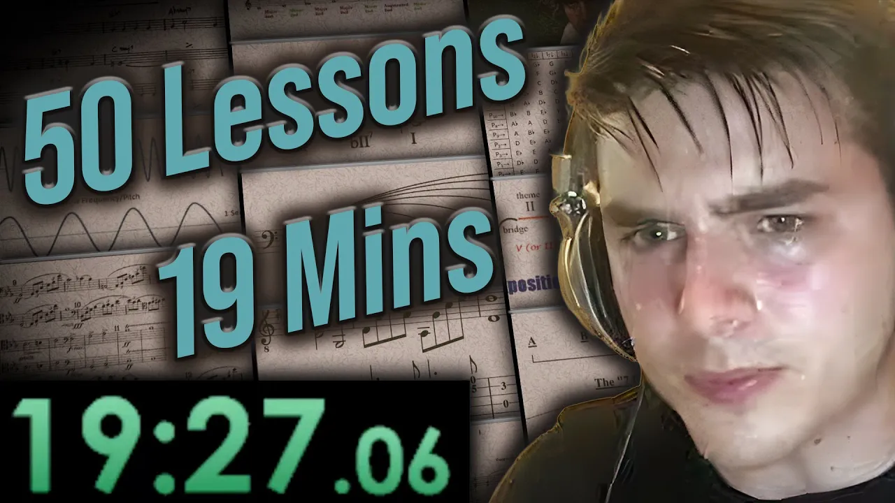 Music Theory Speedrun: 50 lessons in 19 minutes