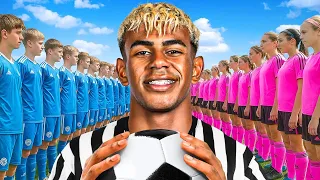 تحد في كرة القدم بين فريقي الفتيان والفتيات لكسب 10 000 