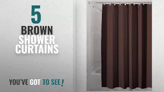 Top 10 Brown Shower Curtains 2018 InterDesign Water-Repellent and Mildew-Resistant Fabric Shower