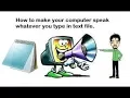 How to make your Computer speak using notepad vbs
