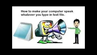How to make your Computer speak using notepad vbs
