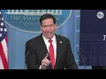 Full Marco Rubio press conference Trump talks Pope Leo meeting in White House briefing