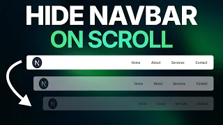 How to Show Hide Navbar on Scroll Complete Tutorial