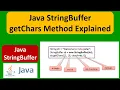 Java StringBuffer getChars Method Explained Java Tutorial