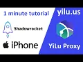 How to configure Shadowrocket on iPhone iPad IOS devices to connect YiLu Proxy as VPN - yilu us
