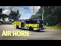 AIR HORN Hillsborough County Fire Rescue Engine 19 Responding to a chest pain