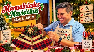 Adorno Navideño para la puerta, Navidad 2026, Ideas navideñas, Campanas, Diy, Artesanato