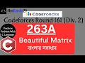 A Beautiful Matrix Codeforces Round 161 Div 2 Codeforces Practices Problem
