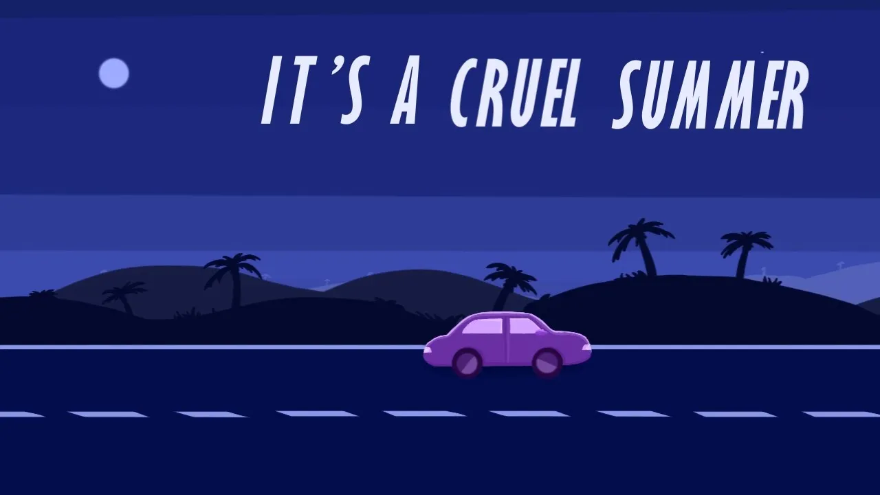 Cruel Summer - Taylor Swift  (Lyric Video)