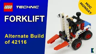 LEGO®  Technic Forklift | MOC by Little_Thomas | Stop Motion Build | 42116 alternate build