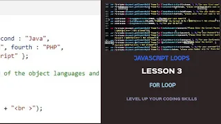 Javascript for loop lesson 3