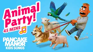 45 Minutes of Animal Songs for Kids 🐶 | Old MacDonald, Baby Shark, 5 Little Ducks + More