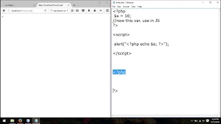 How to use PHP variable in JS by KnowCode