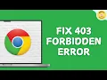 How To Fix 403 Forbidden Error