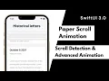 SwiftUI 3 0 Paper Scroll Animation - Auto Masking Scrollable Content With Scroll Detection