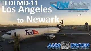 TFDI MD-11 Progress Check FedEx Real Ops from LOS ANGELES to NEW Real Airline Pilot