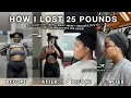 HOW I LOST 25 LBS IN 3 MONTHS My Weight Loss Journey NO STRICT DIET realistic tips