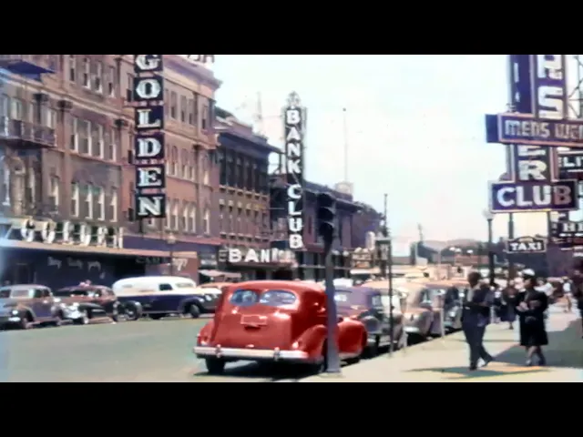 Download MP3 Reno, Nevada 1950s in color [60fps,Remastered] w/sound design added
