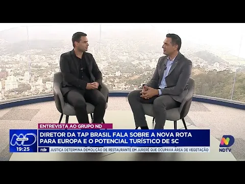 Diretor da TAP Brasil fala sobre a nova rota para Europa e o potencial turístico de SC