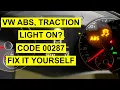 VW ABS, Traction Control Light On? - 00287 Fault Code etc. - Fix It Yourself