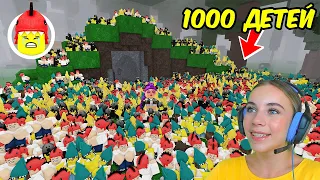 СПАСЛА 1000 ПРОПАВШИХ ДЕТЕЙ В 99 ДНЕЙ ВЫЖИВАНИЯ В ЛЕСУ в ROBLOX!