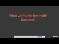 Building an App using Angular 2 Ionic 2 and Back Matt Billock