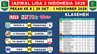 Jadwal Liga 2 Indonesia 2026 - Persela vs Persipura - Klasemen Liga 2 Indonesia 2026 Terbaru