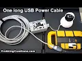 150 ft USB extension cable hack - How to Power USB powered Security Cameras over Long Distances