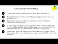 Authentication in Prometheus