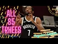 Kevin Durant ALL 85 Three-Pointers From 2020-21 NBA Regular Season King of NBA