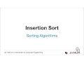 Introduction to Computer Programming - Sorting Algorithms