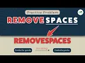 Practice Problem Remove Spaces