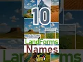 10 Landforms nameI10 names 60secIKidsaiStudio05 60sec