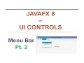 JavaFX 8 Tutorial - Menu Bar
