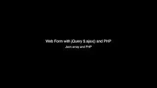 03 Json array and PHP