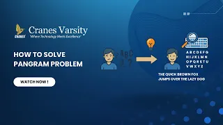 How to Solve Pangram Problem Cranes Varsity