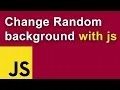 change random background color with vanilla javascript