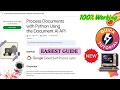 Process Documents with Python Using the Document AI API 100 Working