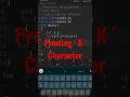 How To Print K Character In C Programming Pattern Printing 19