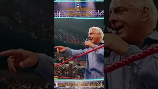 Ric Flair Knocks Melina Off The Ring 