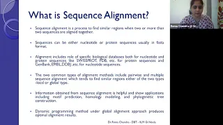 IILM ENGINEERING Pairwise Sequence Alignment - A dynamic approach