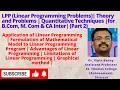 LPP Linear Programming Problems Quantitative Techniques B Com M Com CA Inter