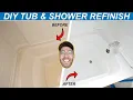 How To Paint Refinish a Tub and Shower Surround DIY