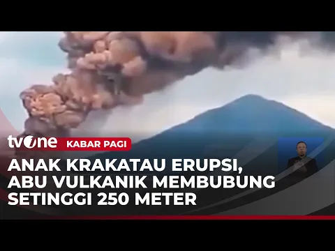 Gunung Anak Krakatau Erupsi dan Masuk Status Siaga