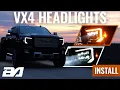 Boost Auto VX4 LED Projector Headlights Install 2014-2018 Sierra 1500 2015-2019 Sierra