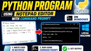 Running Python using Notepad Text Editor