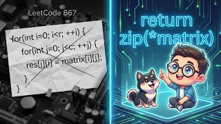 Python C Leetcode 867 Transpose Matrix