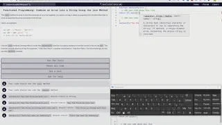 Functional Programming Combine an Array into a String Using the join Method