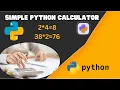 Make Basic Calculator in Python MH Coding Tutorial